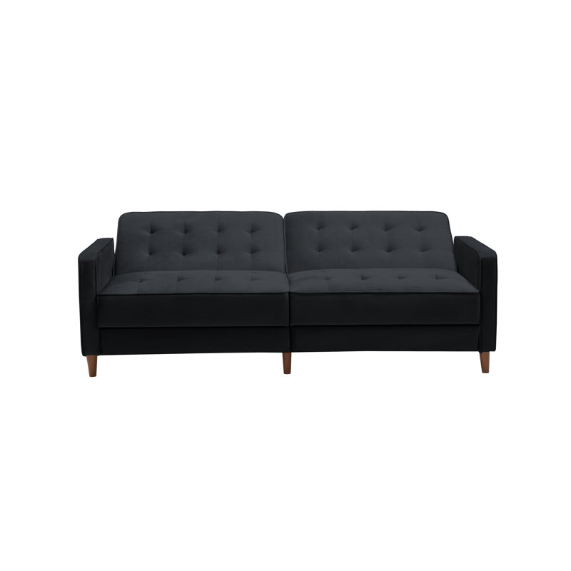 Stetson Upholstered 80'' Sofa, Black