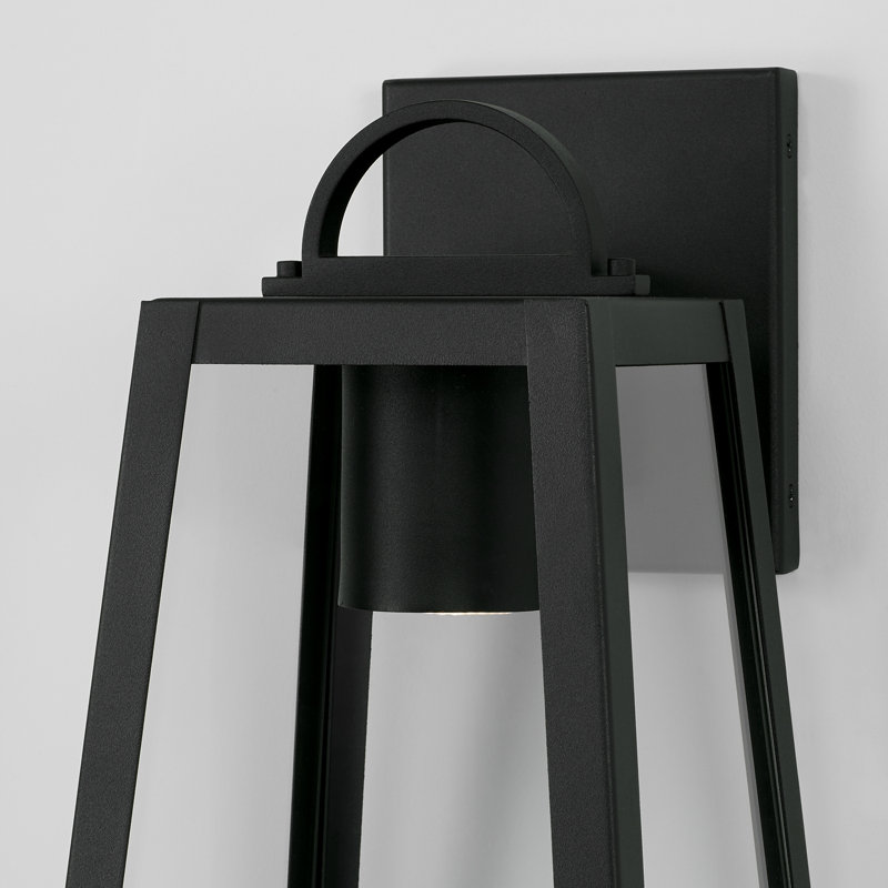 Wall Light, Black, 16" H x 8" W x 9"D