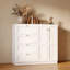 Armoire-penderie en bois avec 4 tiroirs, 2 portes et tringle-1134038400
