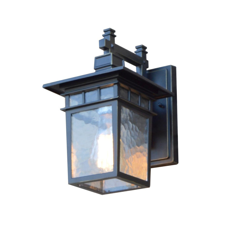 Clora Wall Light, 12.25" H x 7" W x 8.5" D, Black