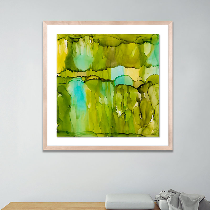 Rewriting the Path III Framed Graphic Art, 24" H x 24" W x 1.5" D, Natural