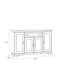 Commode combinée 1 tiroir 62,09 po Avinion