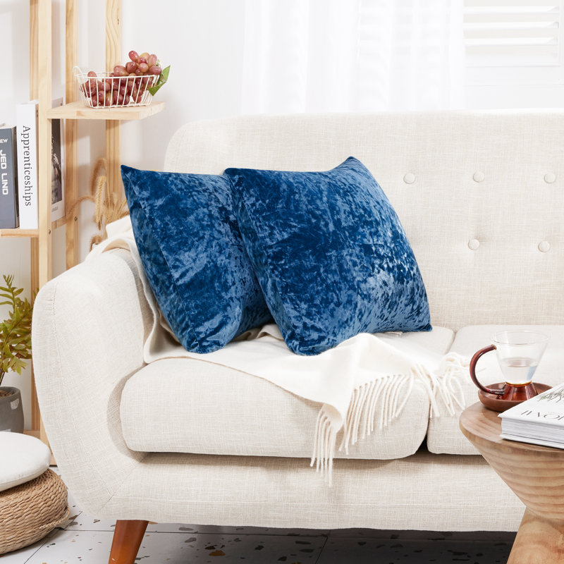 Reversible Pillow Cover, 18" x 18", Blue