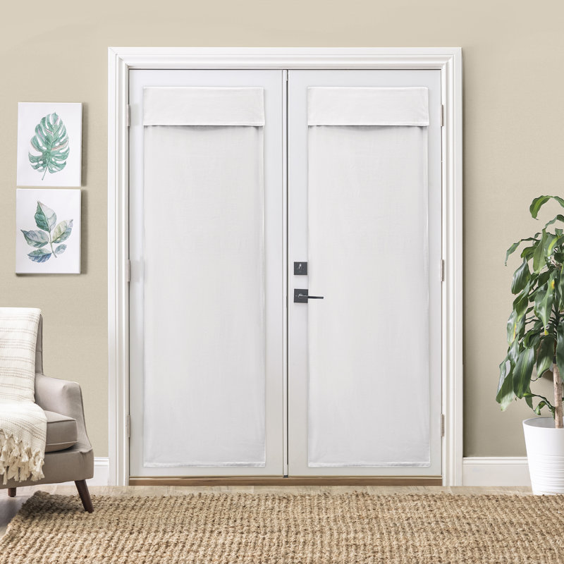 Semi Sheer Roman Shade, White