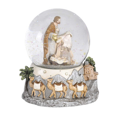 Waterglobe Musical Silent Night Silver