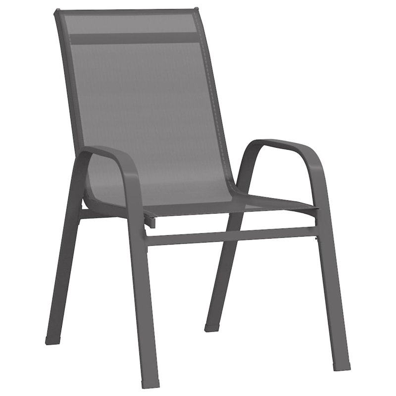 Iolanthe Stackable Outdoor Patio Dining Armchair, Grey