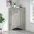 Gentryn Modern Triangle Corner Cabinet With Adjustable Shelves And Moisture-Proof MDF-126157666