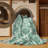 Machine Washable Trellis Green Area Rug-1071593309