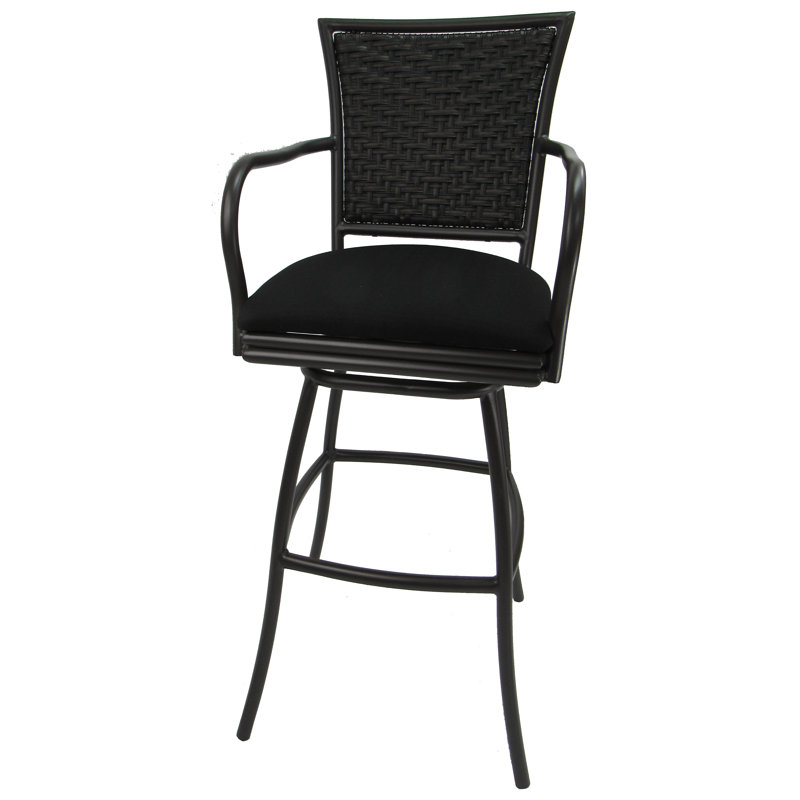 Tabouret de bar Cutlip, Noir, 26 po