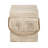 Outdoor Wood Grain Square MGO Side Table With Simulated Braided Cord – Indoor Retro End Table For Home & Patio Decor