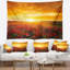 Tapisserie abstraite avec fond de coquelicots-28496382
