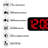 Sharp Digital Oversized Screen LED Clock, Tabletop or Wall Mountable