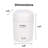 Techko 350 ml Cool Mist Ultrasonic Tabletop Humidifier w/ Colorful LED Night Light