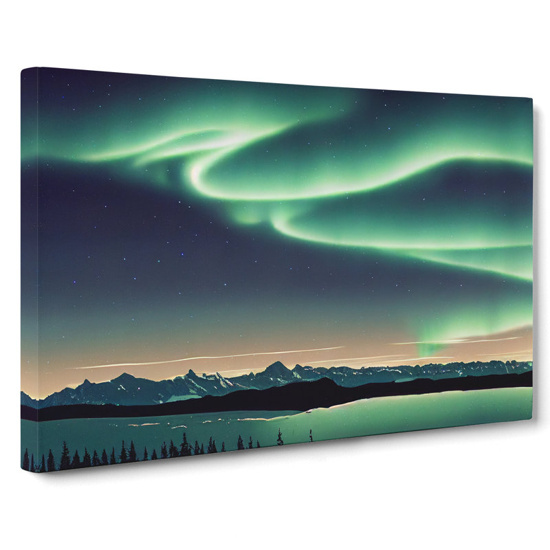 Extraordinary Aurora Borealis - Wrapped Canvas Print, 35cm H x 50cm W x 3cm D