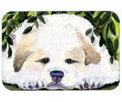 East Urban Home Golden Retriever Glass Cutting Board