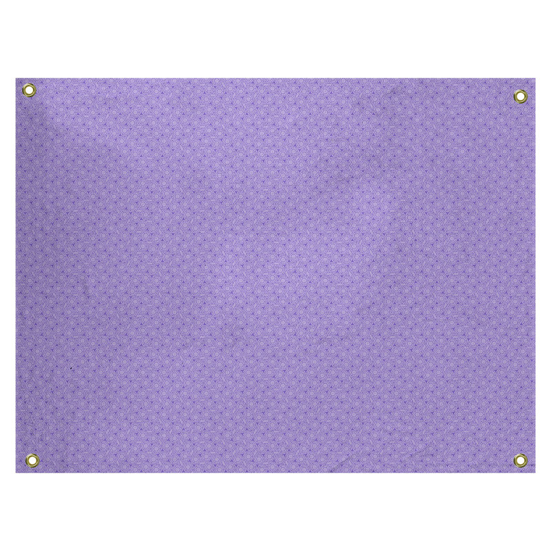 Tapisserie murale en polyester à treillis hexagonal, H 60,5 po x l 81,5 po, Lavande