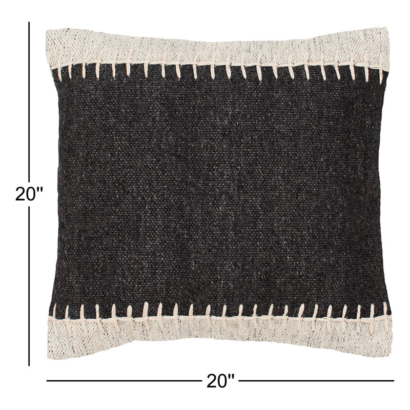Housse et insert de coussin carré Nolea, Polyester / bourre en polyester