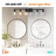 Luminaire de meuble-lavabo moderne noir 6 lumières avec abat-jour en verre transparent - Éclairage de style maison de campagne pour miroir au-dessus-1162723409-1162723421-1162723398