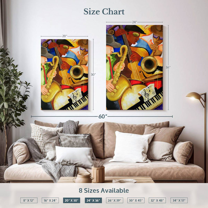 Abarca Just Jazz, 36" H x 24" W