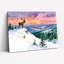 «Winter Deer Landscape», art mural sur toile-1631825885
