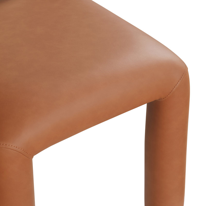 Chaise Greco, Cognac, Cuir végane