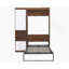 Lit escamotable simple avec armoire murale, blanc