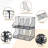 2 Pack Stackable Can Rack Organizer for Pantry Storage,Can Dispensers with 4 Adjustable Dividers