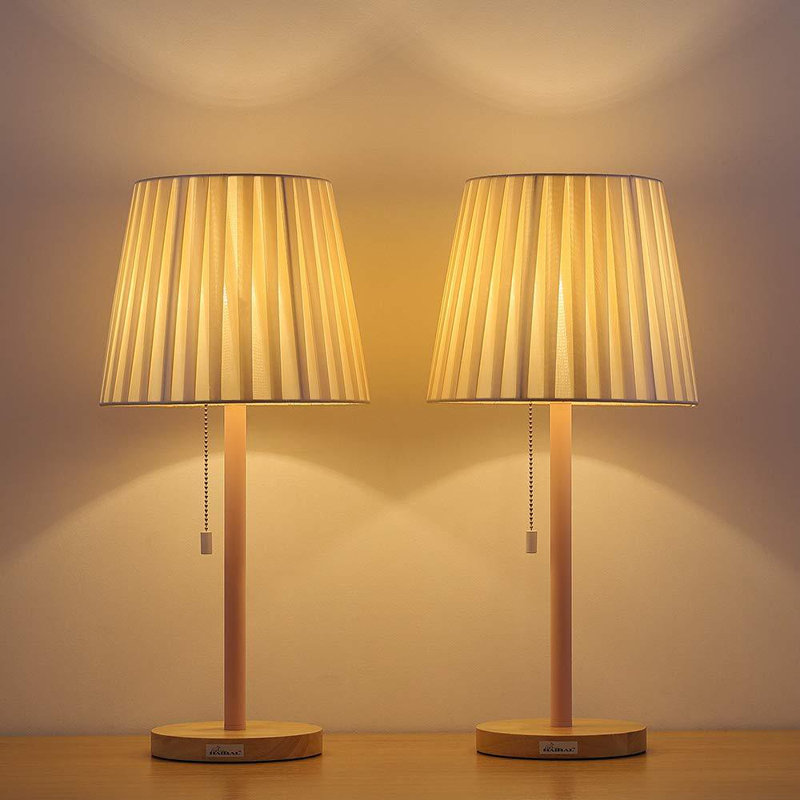 Lampe de table brune 20 po