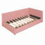Lit de jour rembourré avec 2 tiroirs de rangement, structure de canapé-lit simple, sans sommier, tissu en lin-39333500