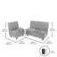 Ensemble de 2 chaises et canapé modulaires Kid Comfort - gris-124164540