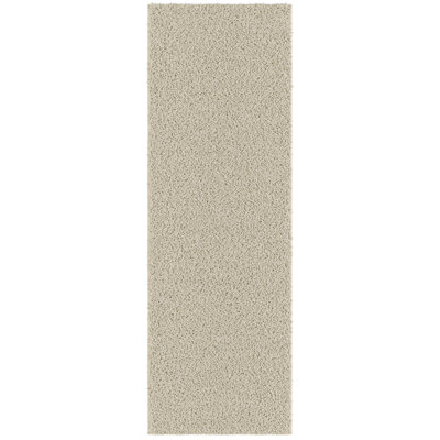 Mair Plush Non-Slip Rubberback Extra Long Hallway Runner Rug for Bedroom, Living Room, Bathroom, Cream