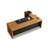 Brown Rectangular Solid Wood+Iron desks-110450045