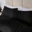 Microfiber Striped Duvet Cover Set with Pillowcases-110603026-110603023