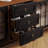 Black Solid Wood Sideboard