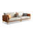 Orange Beige 100% Polyester Sofa cushion couch