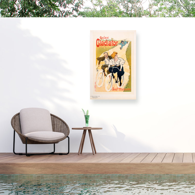 Marcus Jules Cycles Gladiator Outdoor  Canvas, 12" H x 19" W