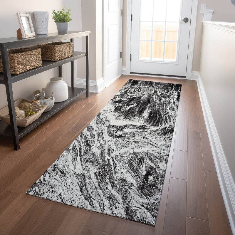 Chayden Washable Abstract Indoor / Outdoor Rug, Runner 2'3" x 7'6"