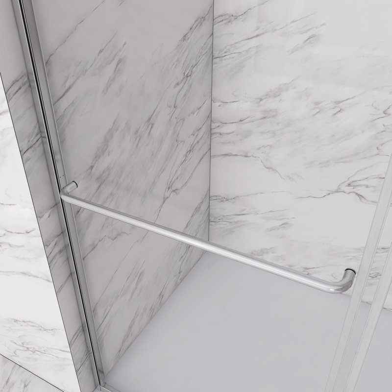 56''-60'' W X 70'' H Double Sliding Framed Shower Door, Chrome