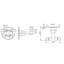 Double crochet mural pour peignoir-21350963