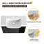 Meuble-lavabo mural de 28 pouces avec lavabo en céramique, armoire à porte simple compacte et tablette ouverte-827477530-827477534