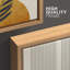 «Mid Century Modern Boho», pastel vert géométrique, feuille de palmier jungle-119395829-87392637-87392636