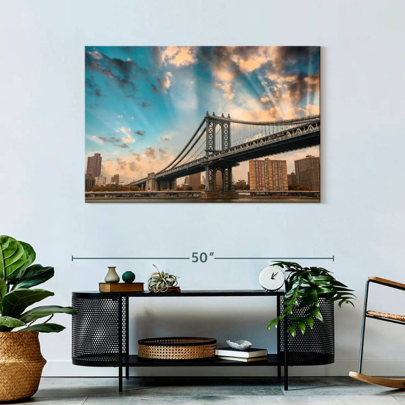 Nicci Dramatic Manhattan Bridge, 30" H x 45" W