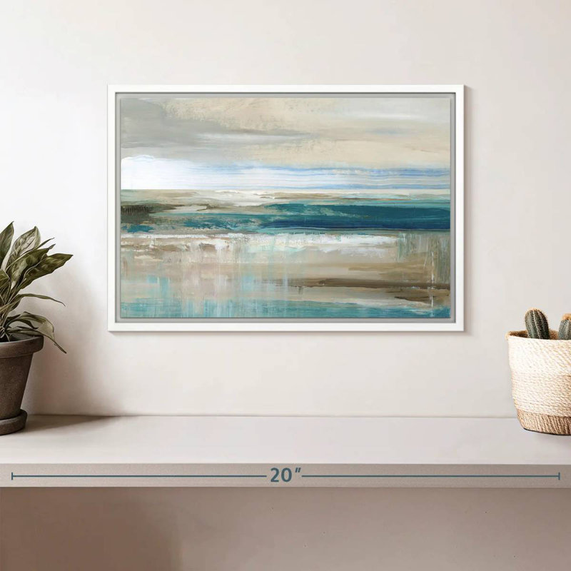 Mer de Kofi, Cadre flottant blanc, 13 po x 9 po