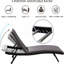 Chaise longue d'extérieur en osier Dorice - ensemble de 2-623716266