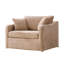 Chaise d'appoint de style campagnard avec coussins amovibles pour le salon et le bureau-133995913
