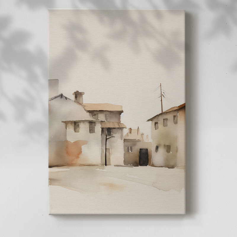 Paysage rétro XXVI - galerie Cavas, H 18 po x l 12 po