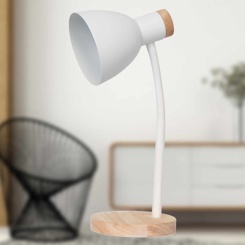 Gerede Metal Desk Lamp, White Paint