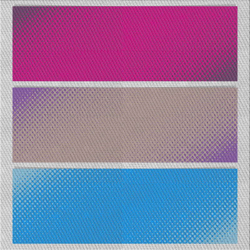 Tapis motif rose/gris/bleu Peddie, Carré 8 pi
