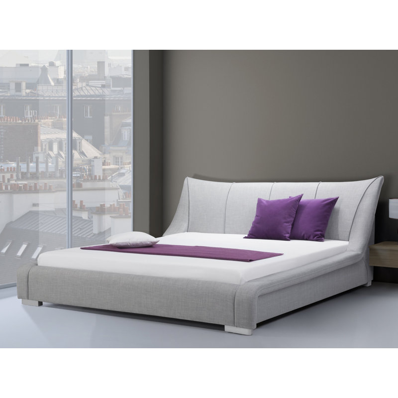 Nantes Upholstered Bed, Disguised grey, 160 x 200cm