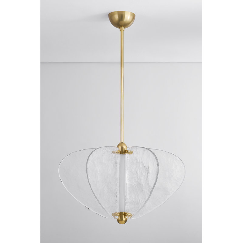 Freya 1 Light Pendant, 19.25" H x 30.5" W x 30.5" D